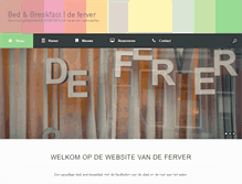 Tablet Screenshot of bedandbreakfast-leeuwarden.nl